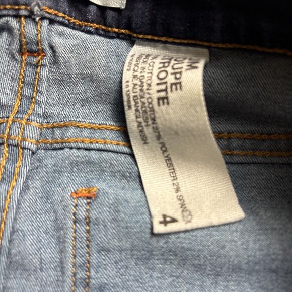 Size 4 Denim Lot 2 Pair Jeans 1 Shorts  Dark Wash Skinny High Rise Bundle BL - Picture 10 of 16